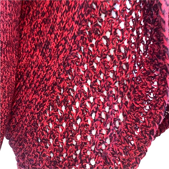 Eddie Bauer Red/Black Open Front Cardigan M - Picture 8 of 14